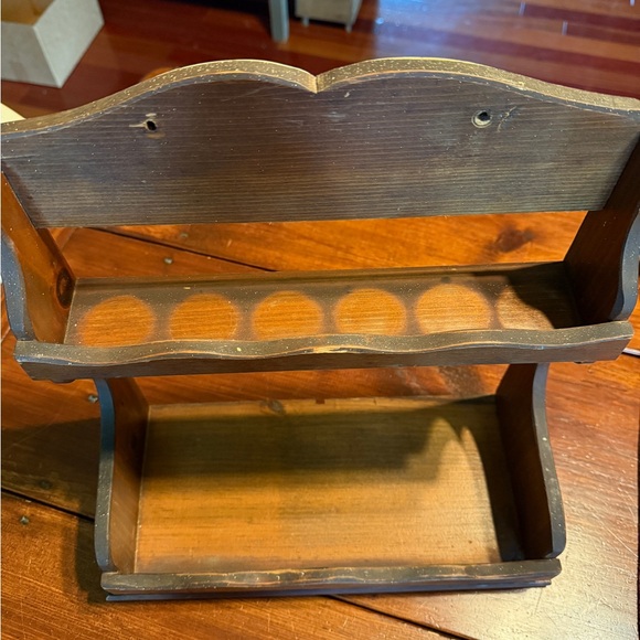 Vintage Wooden Spice/Trinket Holding Rack - Picture 9 of 11